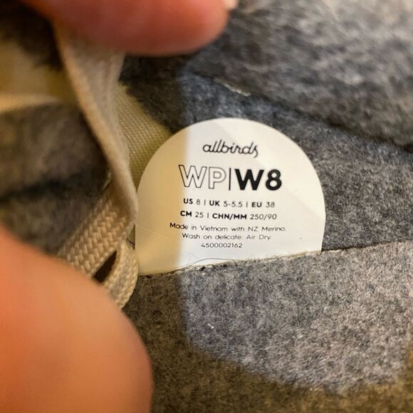 Allbirds Wool Pipers Woven Sneakers Women Size 8 - Picture 9 of 10